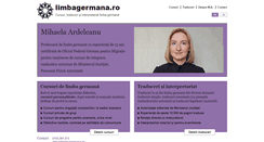 Desktop Screenshot of limbagermana.ro