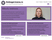 Tablet Screenshot of limbagermana.ro